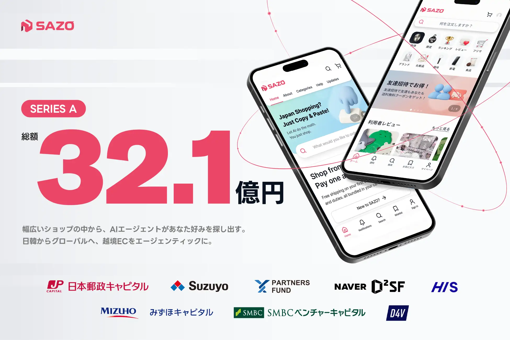 AI越境ECの「SAZO」、シリーズAで総額32.1億円を調達 〜FY26上半期で月間取引額が約7倍に成長〜